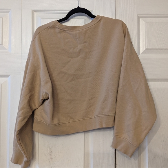 H&M Crop Sweater Étonnante Tan - Picture 3 of 4